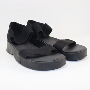 Aerosoles Freedom Black Platform Sandals Size 9.5M EUC